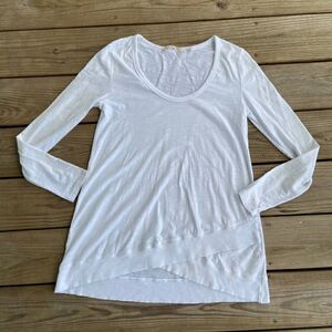 Soft Surroundings White Long Sleeve Tee XS